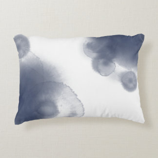 Blue Watercolor Theme Decorative Cushion