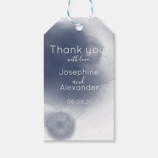 Blue Watercolor Theme Gift Tags