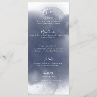 Blue Watercolor Theme Menu
