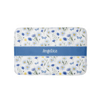 Blue Watercolor Wildflower Meadow Name