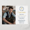 Blue Watercolor Wreath Boy Photo Confirmation