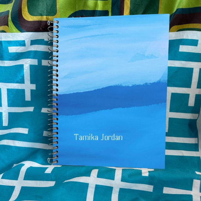 Blue watercolour tranquility notebook (Creator Uploaded)