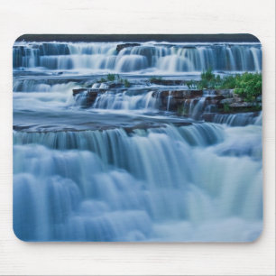 Blue Waterfall Mouse Mat