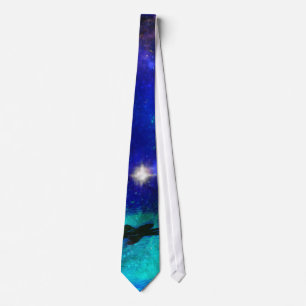 Blue Waters and Starry Sapphire Skies Tie