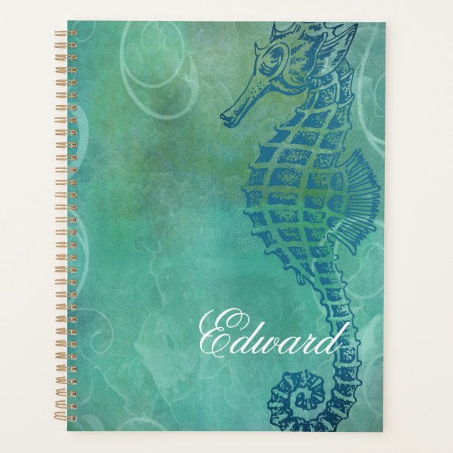 Blue Waters, Seahorse and Flourish Planner (Front)