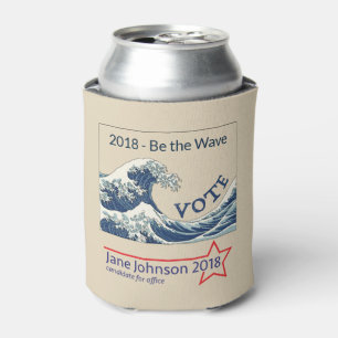 Blue Wave 2024 - customisable campaign can coozie