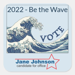 Blue Wave 2024 - customisable campaign sticker