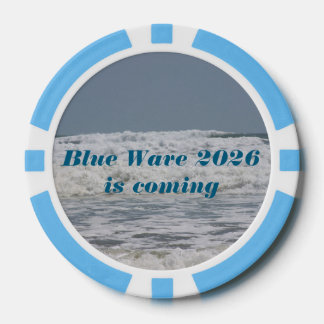 Blue Wave 2026 poker chips
