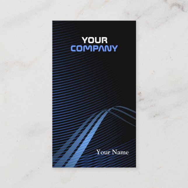 Blue Wave Business Card (Front)