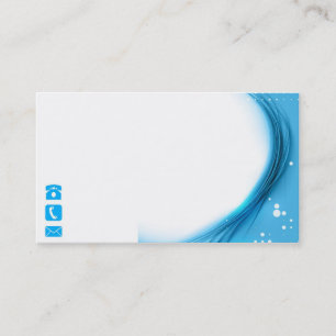 Blue Wave Business Card, 3.5" x 2.0", 100 pack, Business Card
