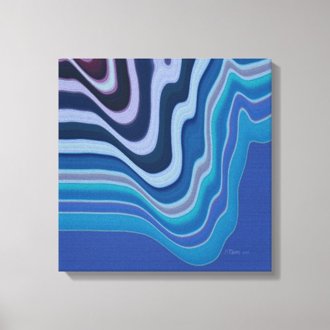 Blue Wave Canvas Print (Front)