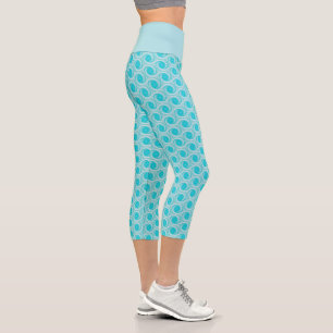 blue wave capri leggings