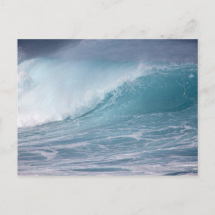 Blue wave crashing, Maui, Hawaii, USA 2 Postcard
