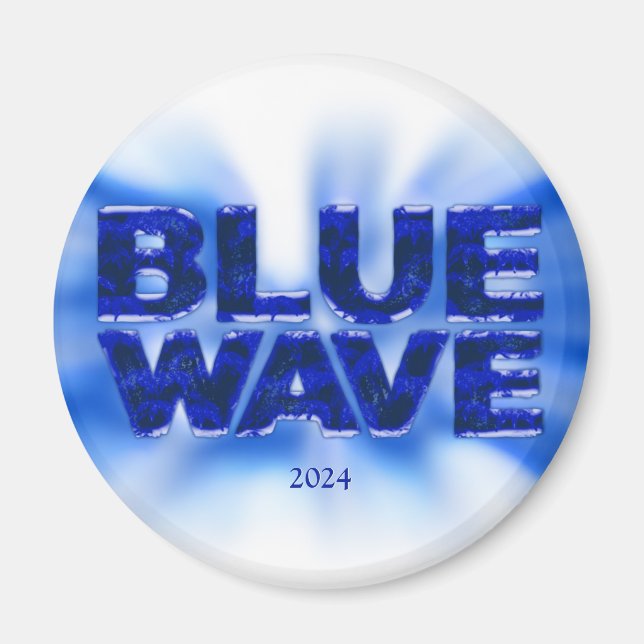 Blue Wave Democractic Magnet (Front)