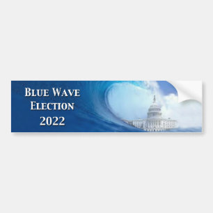 Blue Wave Election 2022 Bumper Sticker