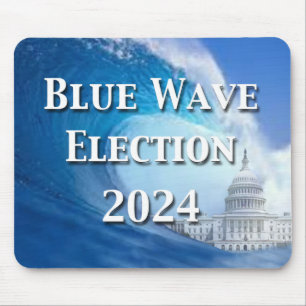 Blue Wave Election 2024 Mouse Mat