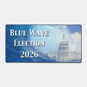 Blue Wave Election 2026 Desk Mat