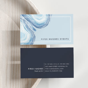 Blue Wave Geode Business Card