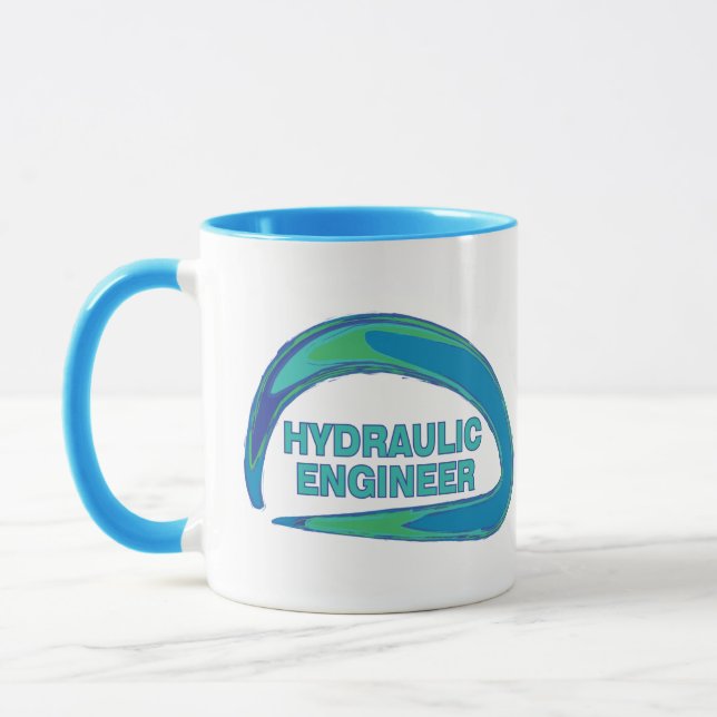 Blue Wave Hydraulic Engineer Mug (Left)