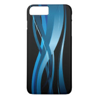 Blue Wave Modern Abstract Pattern