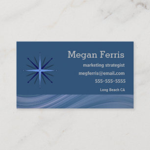 Blue Wave Modern Business Card
