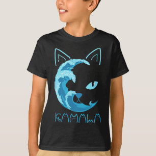 Blue Wave Of Cat Ladies Kamala Cat Typography Alph T-Shirt