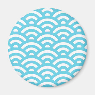 Blue Wave Pattern Magnet