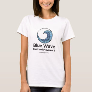 Blue Wave Postcard Movement T-Shirt