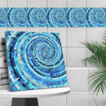 Blue Wave Spiral Mosaic Tile<br><div class="desc">Blue Wave Spiral Mosaic</div>