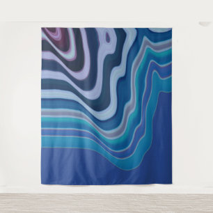 Blue Wave Tapestry