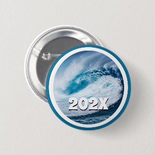Blue Wave US Presidential Election 6 Cm Round Badge
