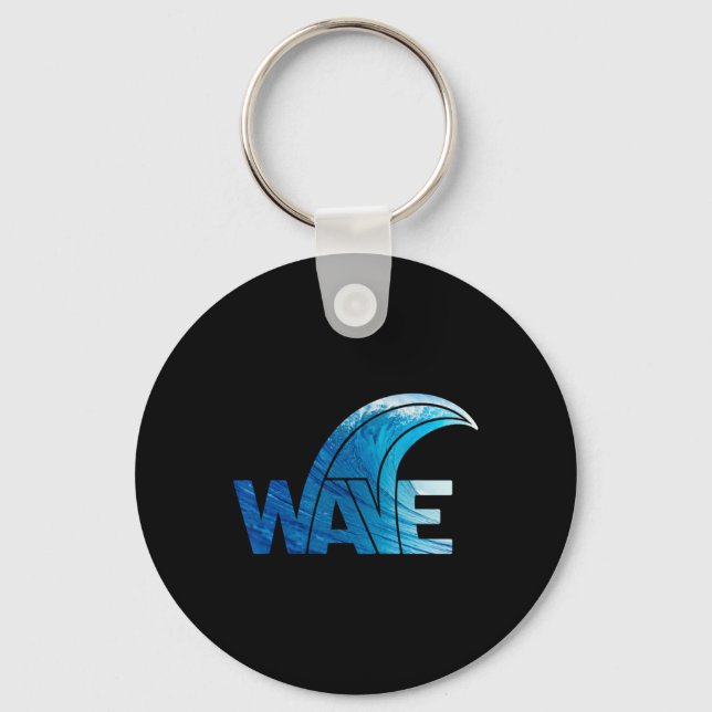Blue Wave Vote Democratic President Resist Trump  Key Ring (Front)