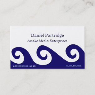 Blue Waves Business Card