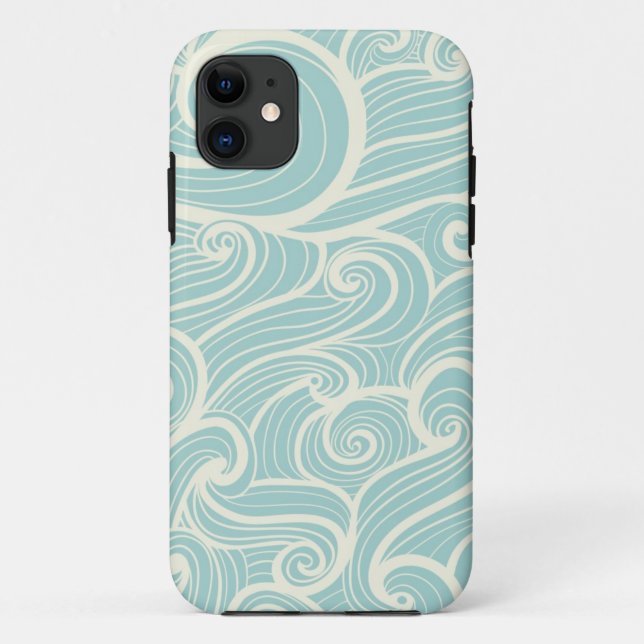 Blue Waves Case-Mate iPhone Case (Back)