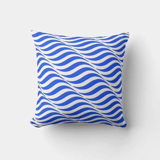 Blue Waves Cushion (Front)