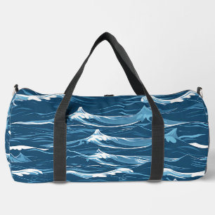 Blue Waves Duffle Bag