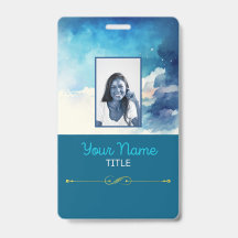 Blue Waves ID Tag / Badge