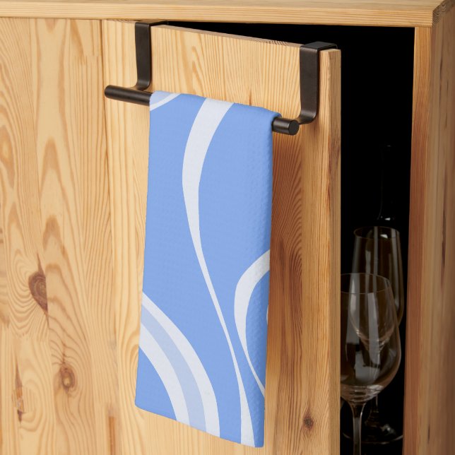 Blue Waves Kitchen Towel (Thirds Fold)