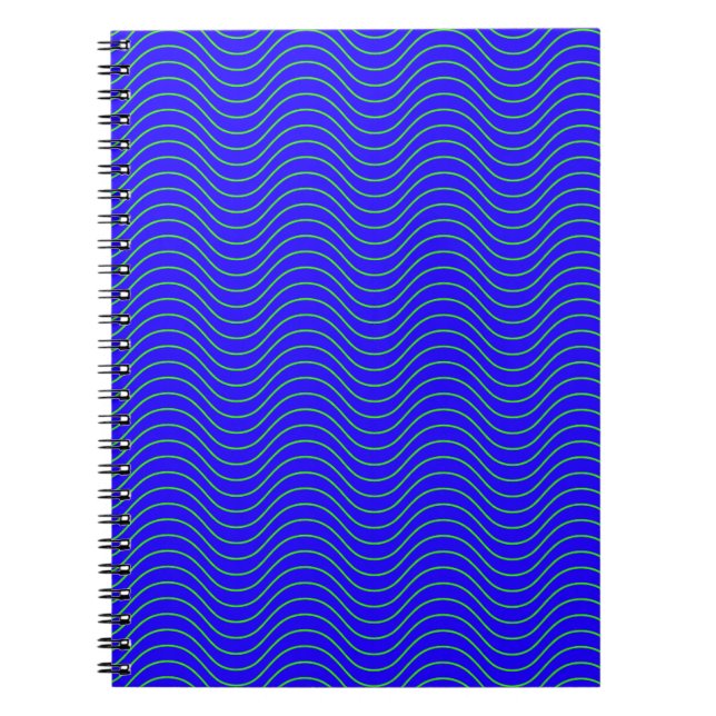 Blue waves   notebook (Front)