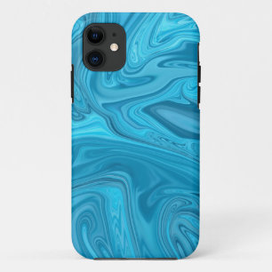 Blue Waves Painting Best abstract painting iPhone 11 Case