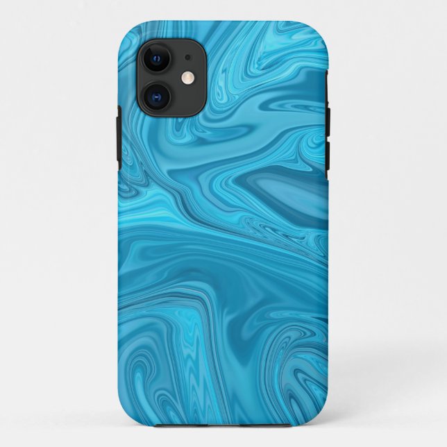 Blue Waves Painting | Best abstract painting Case-Mate iPhone Case (Back)