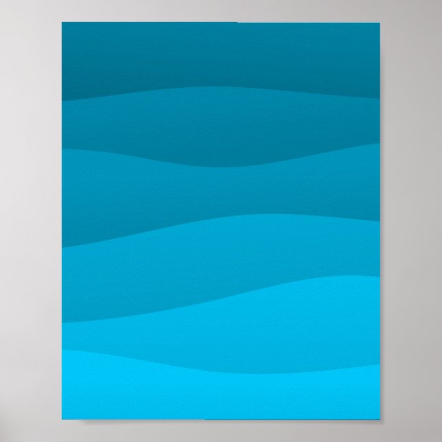 Blue waves Poster (Front)