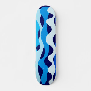 Blue waves skateboard