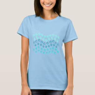Blue Waves Women's Boxy Crop Top T-Shirt