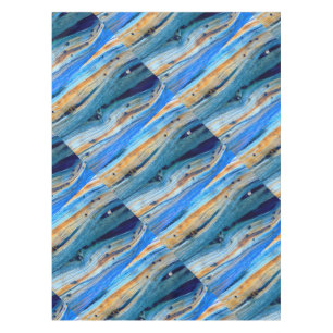 blue weathered juniper boards tablecloth