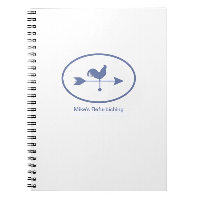 Blue Weathervane Notebook (Front)