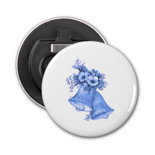 Blue Wedding Bells Bottle Opener