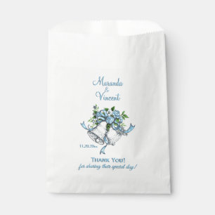Blue Wedding Bells Favour Bags