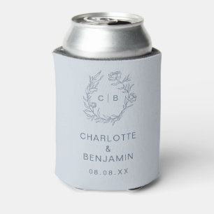 Blue Wedding Can Cooler