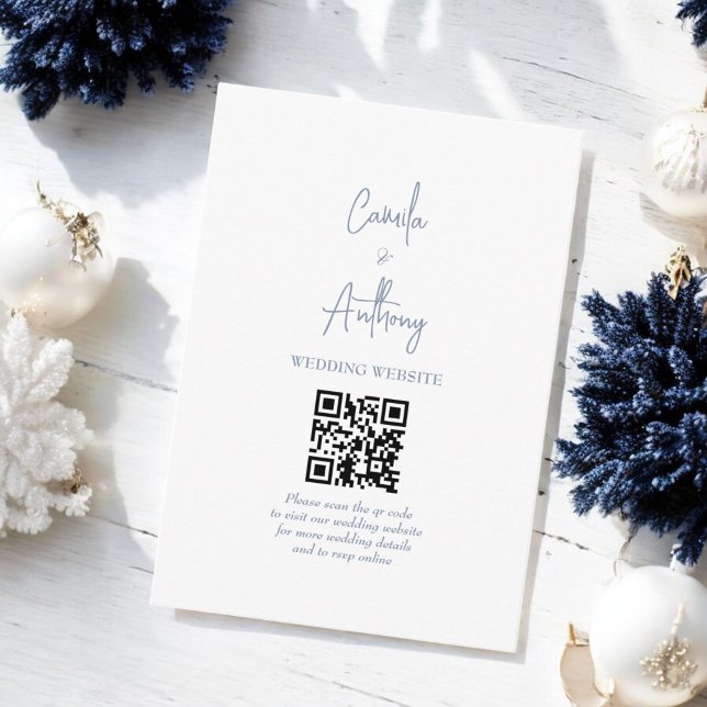 Blue Wedding Enclosure Card (Creator Uploaded)